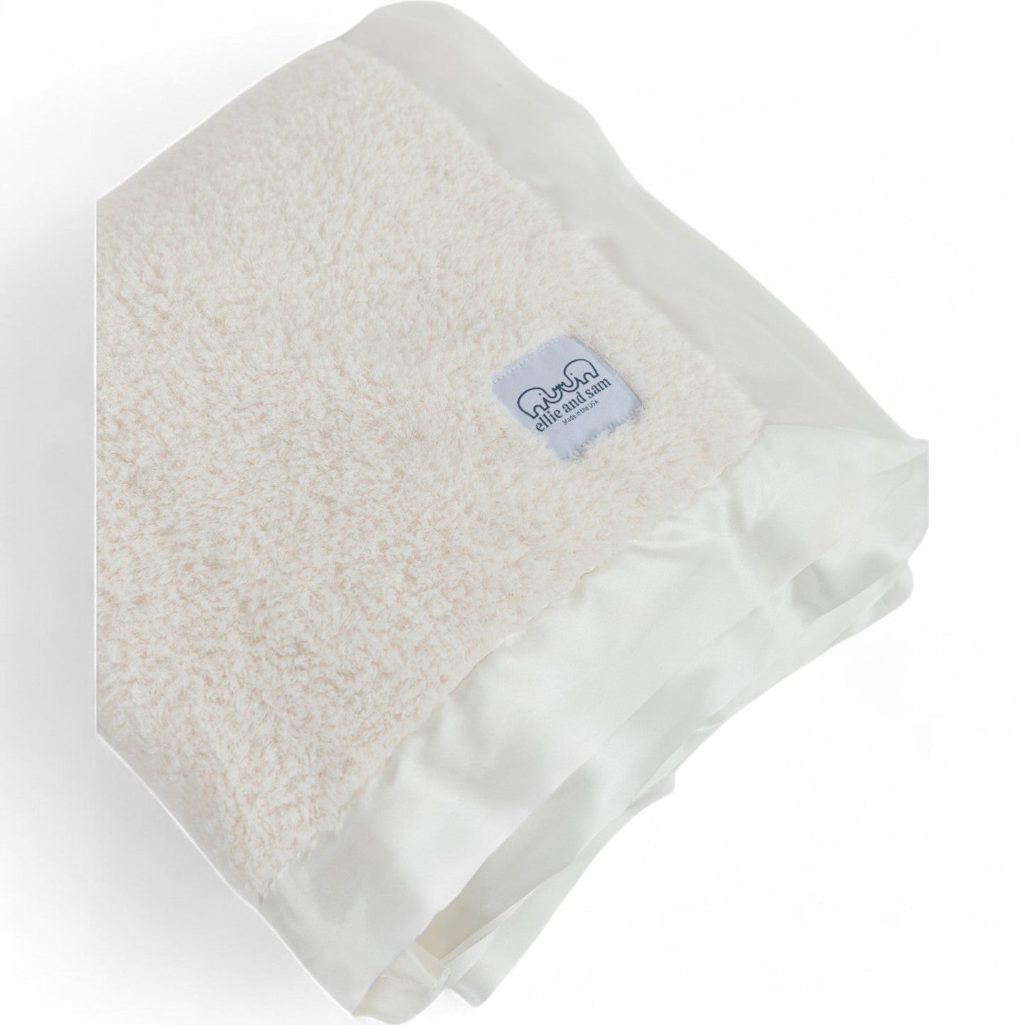 Classic Satin Border Throw - Ivory